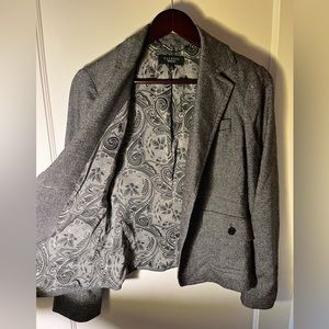 Talbots Grey Wool Blazer